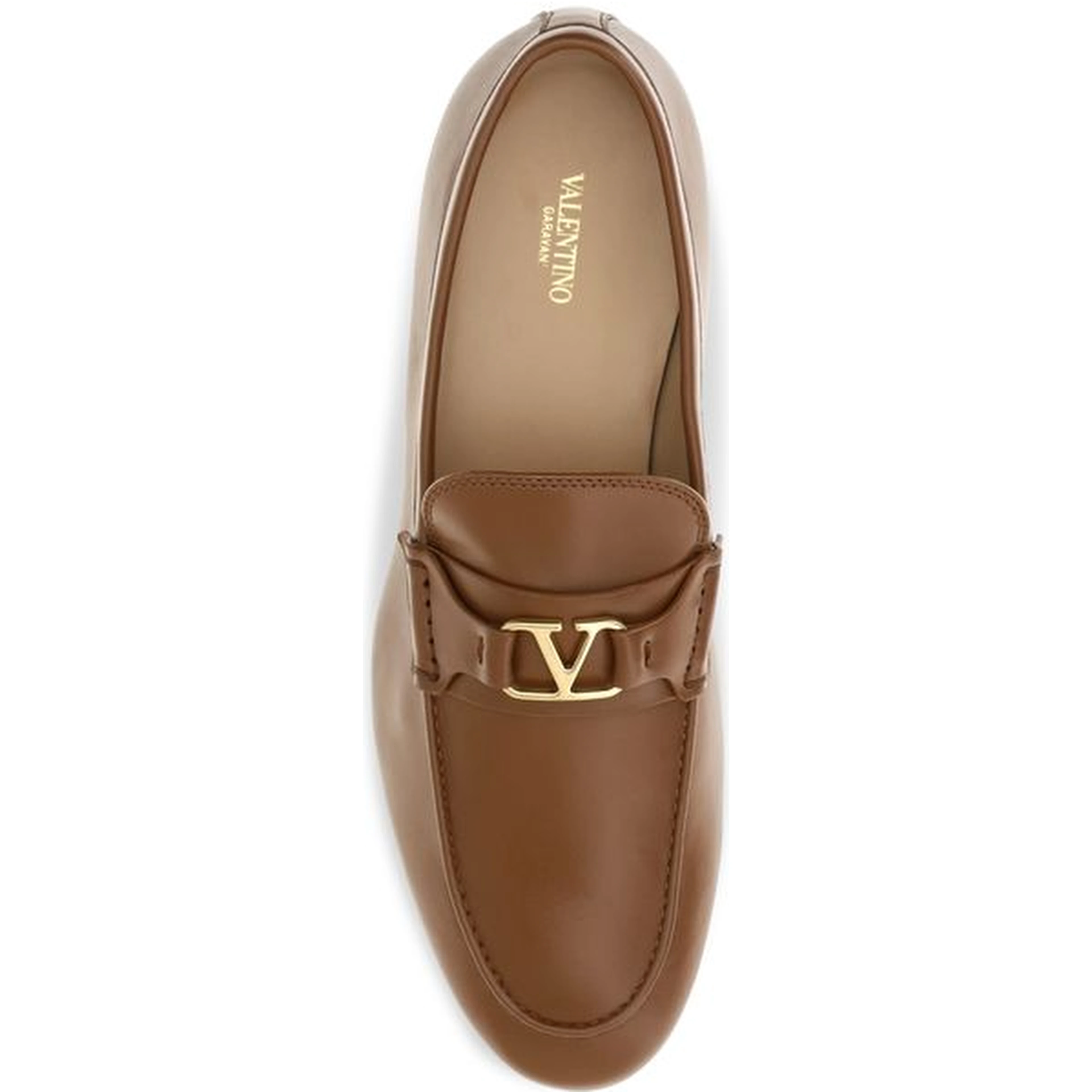 Brown Lamb Ovis Aries Slip-On Loafers