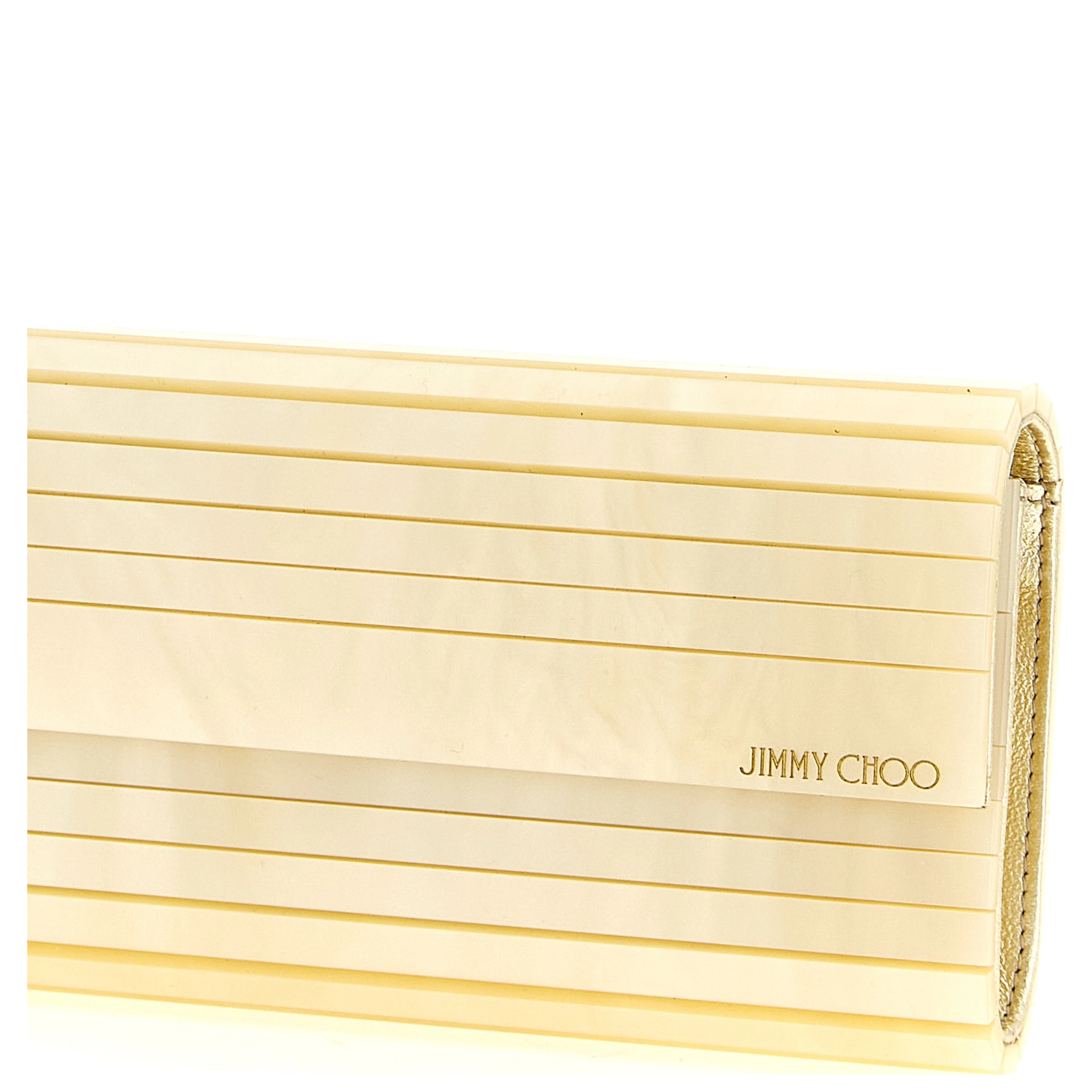 Gold Viscose Clutch Bag