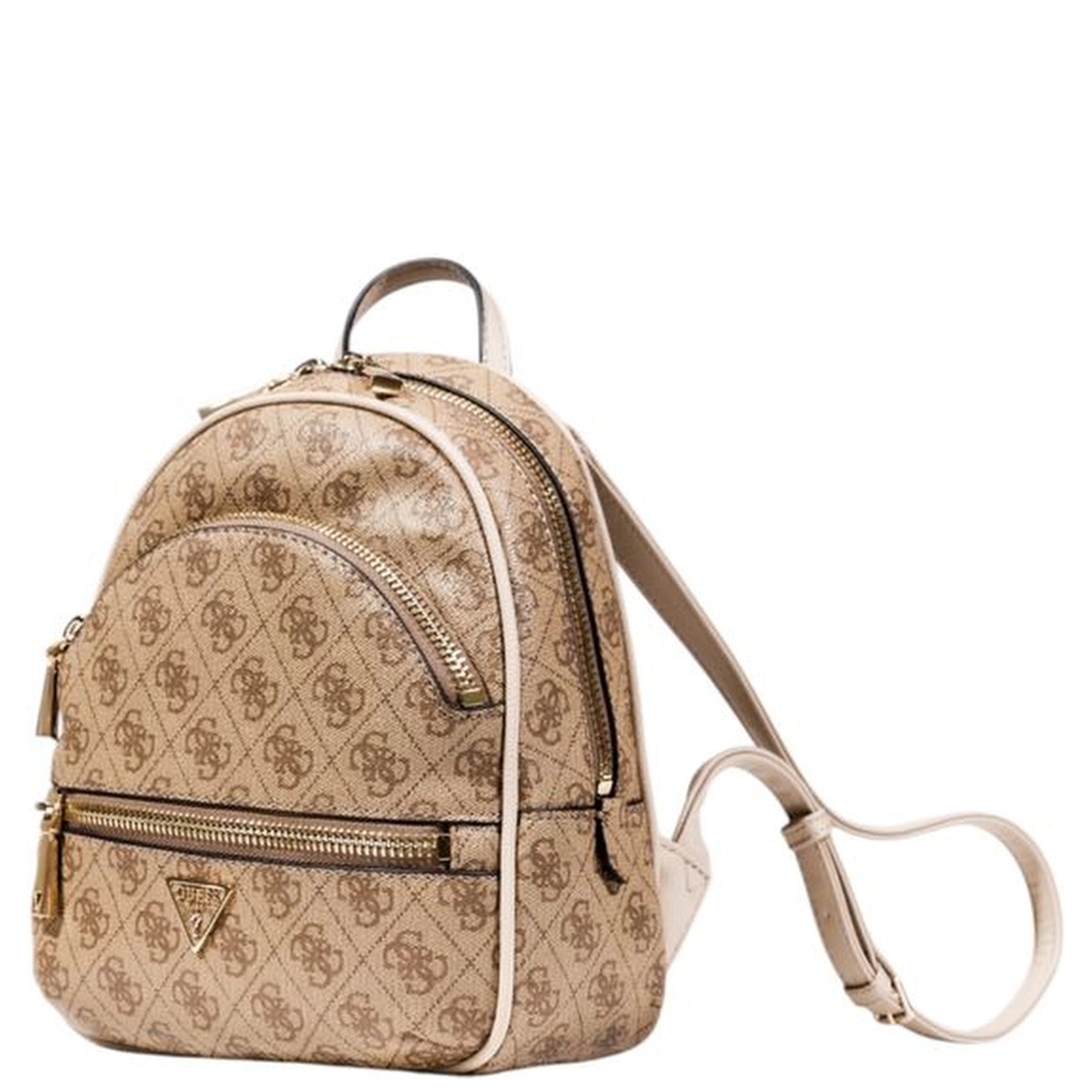 Beige Polyethylene Backpack
