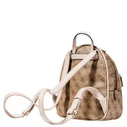 Beige Polyethylene Backpack