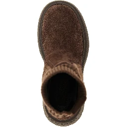 Brown Lamb Leather Ankle Boots