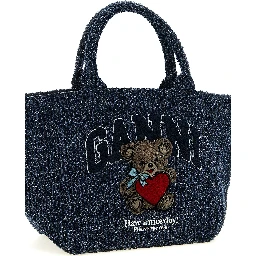 Blue Organic Cotton Tote Bag