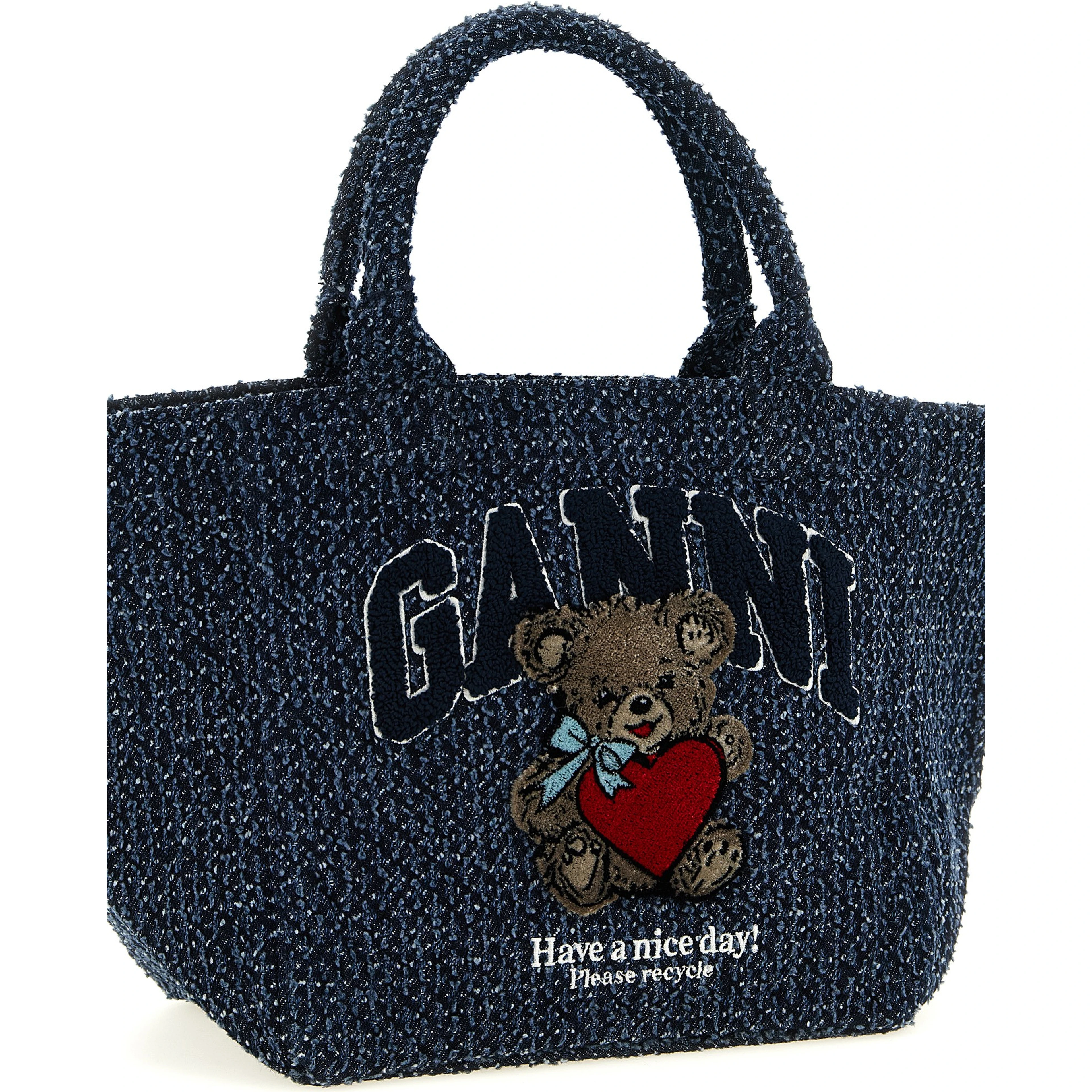 Blue Organic Cotton Tote Bag