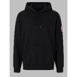 FELPA CON PATCH LOGO E CAPPUCCIO
