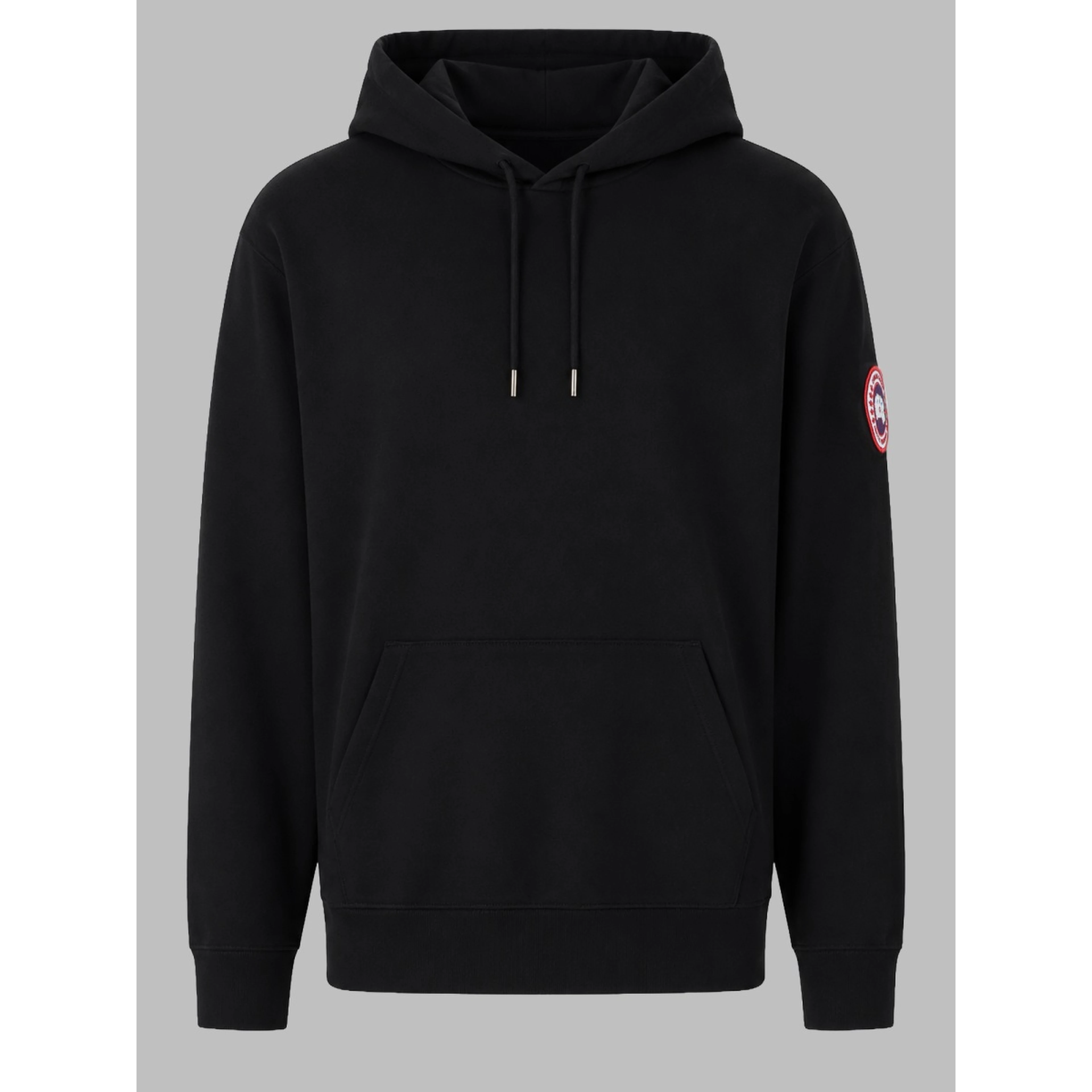 FELPA CON PATCH LOGO E CAPPUCCIO