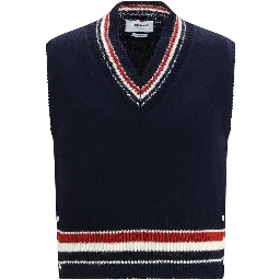 Blue Wool Oves Aries Sleeveles Sweater