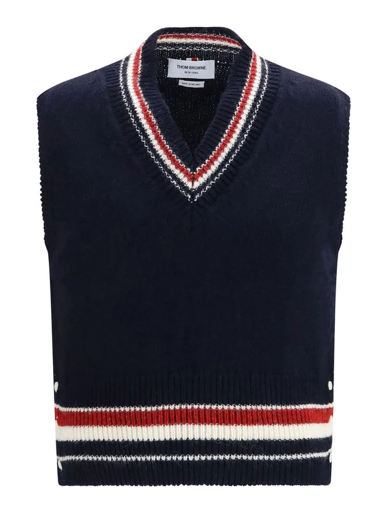 Blue Wool Oves Aries Sleeveles Sweater