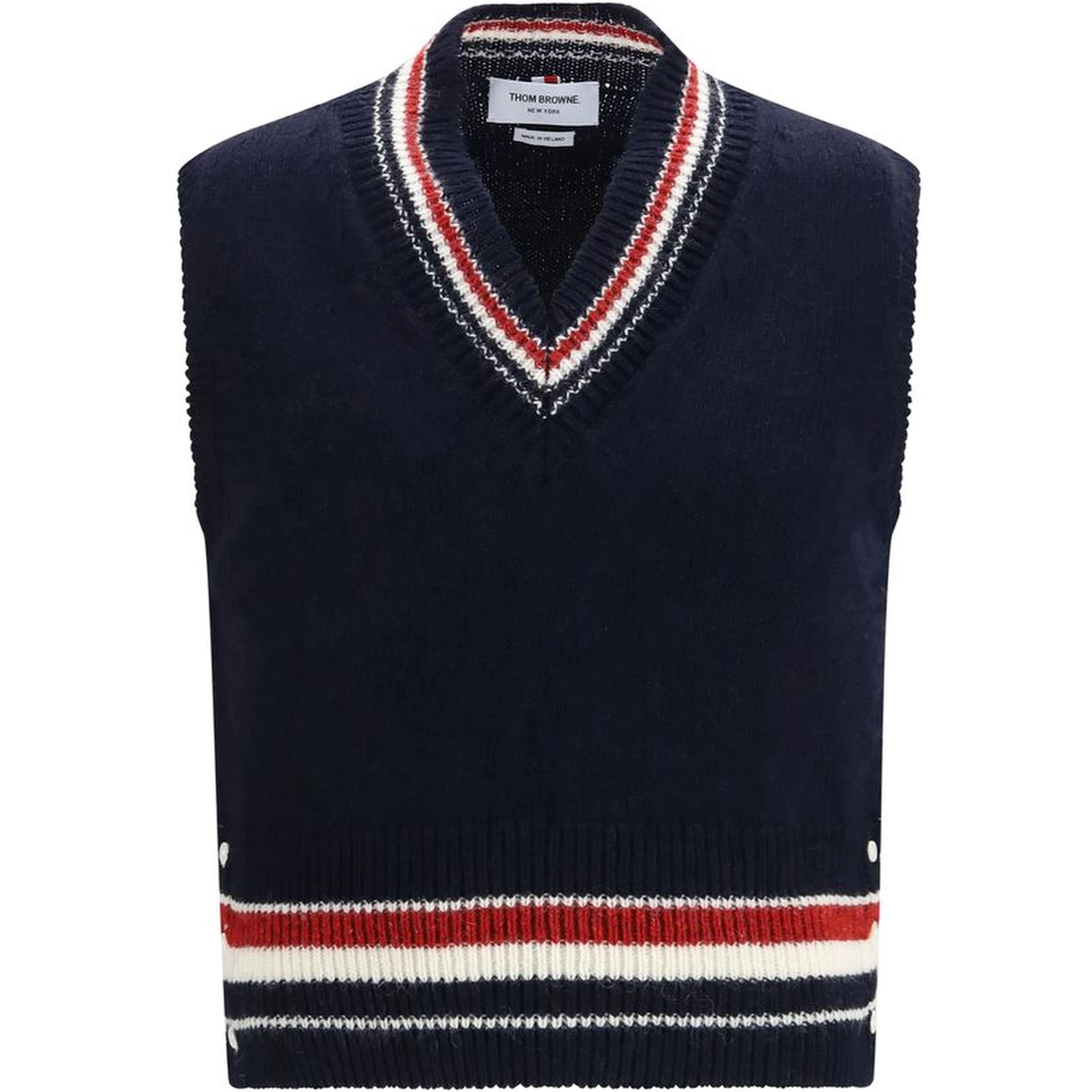 Blue Wool Oves Aries Sleeveles Sweater