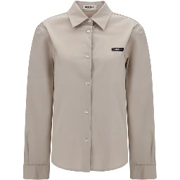 Gray Cotton Dress Shirt