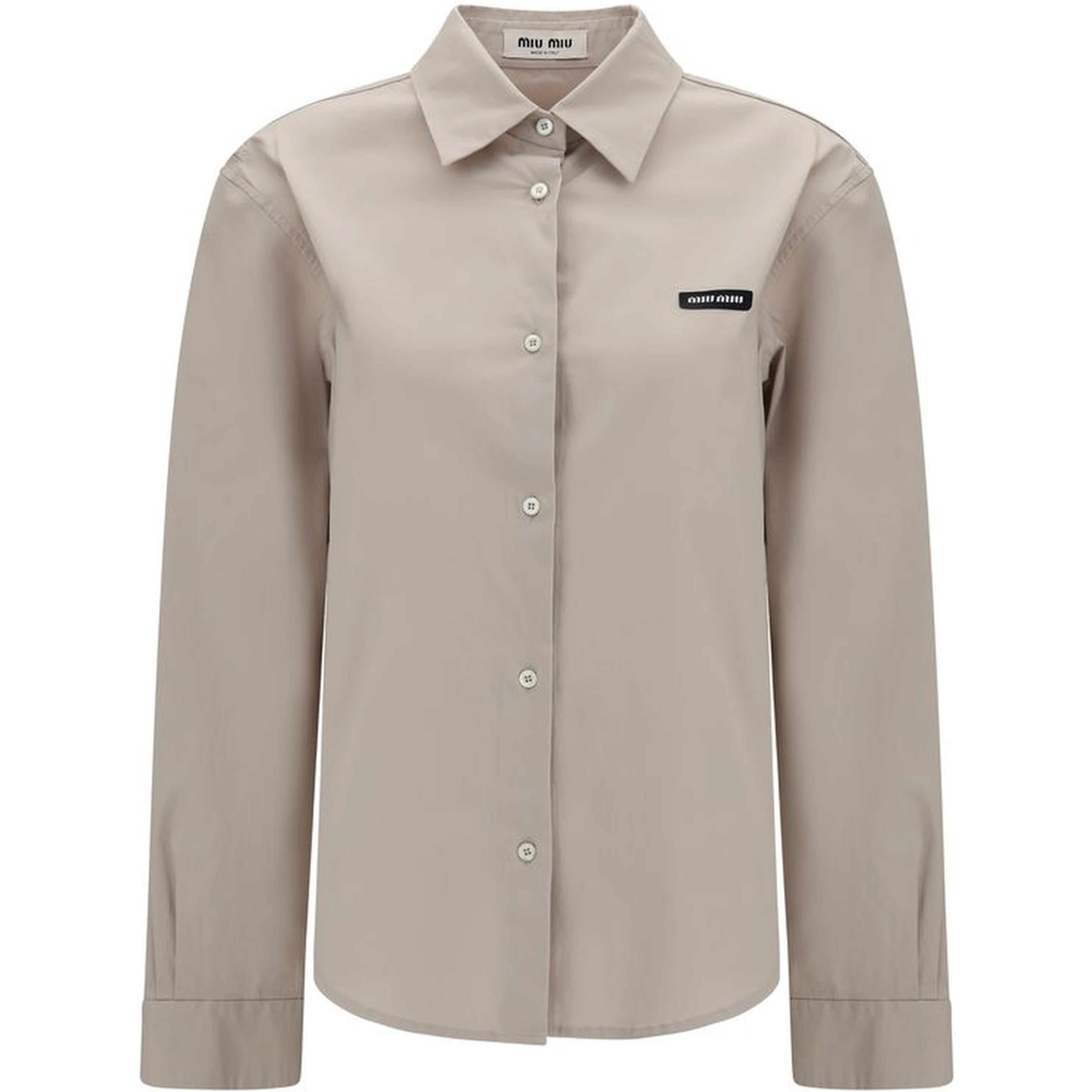 Gray Cotton Dress Shirt