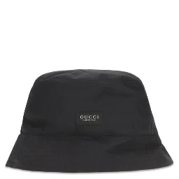 Black Cotton Bucket Hat
