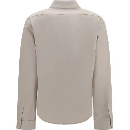 Gray Cotton Dress Shirt
