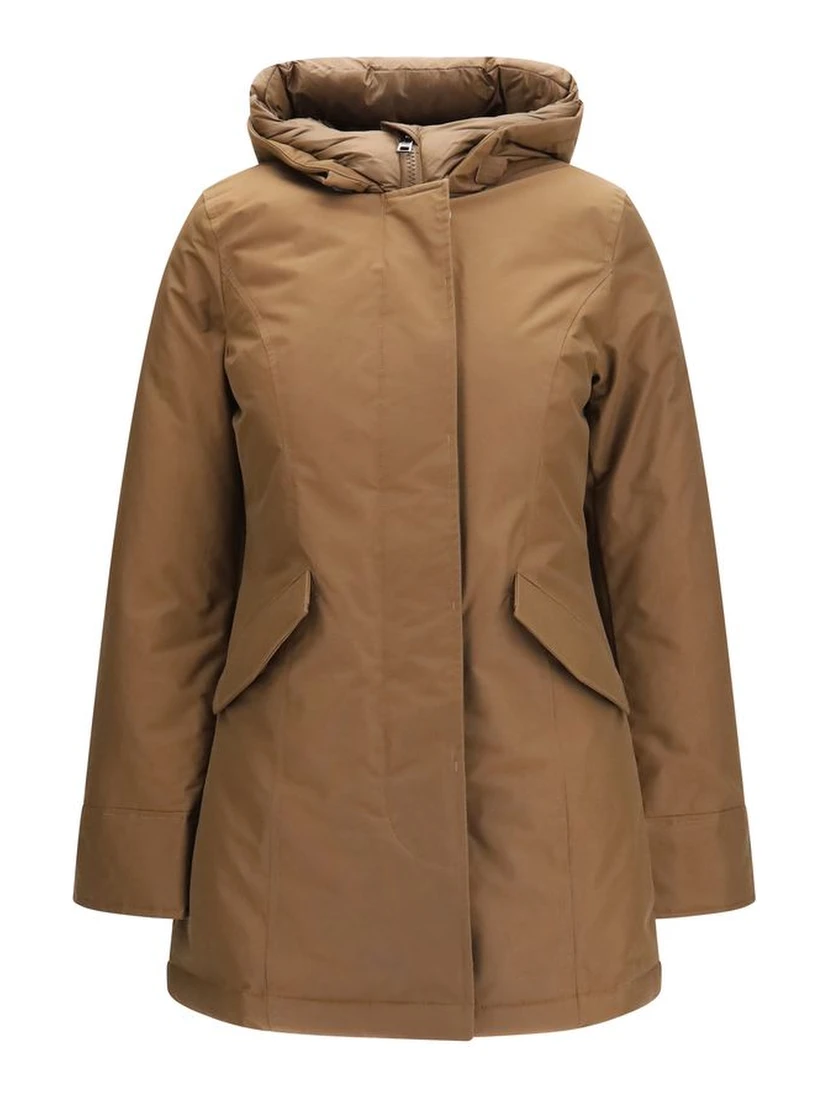 Brown Cotton Parka