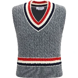 Gray Wool Oves Aries Sleeveles Sweater