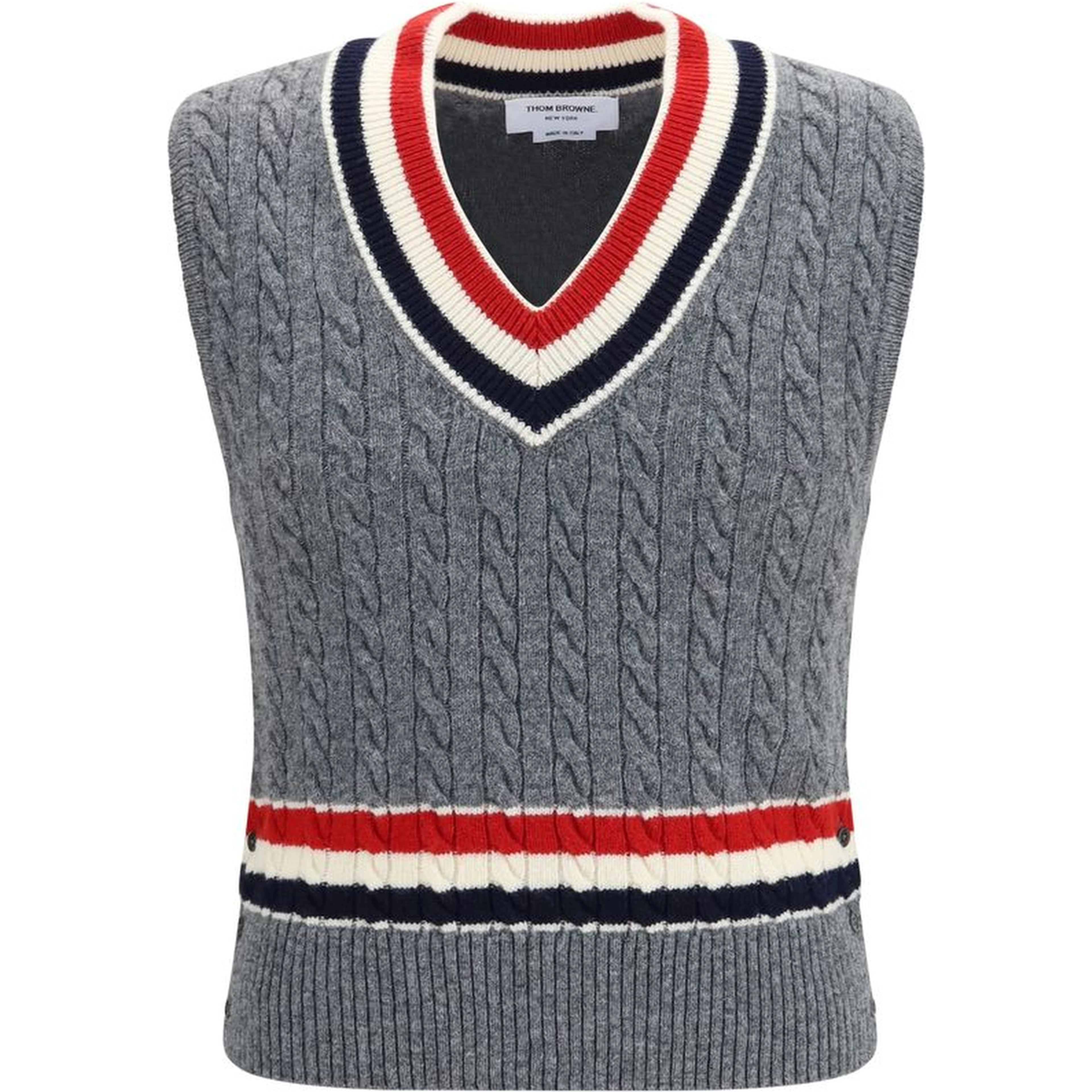 Gray Wool Oves Aries Sleeveles Sweater