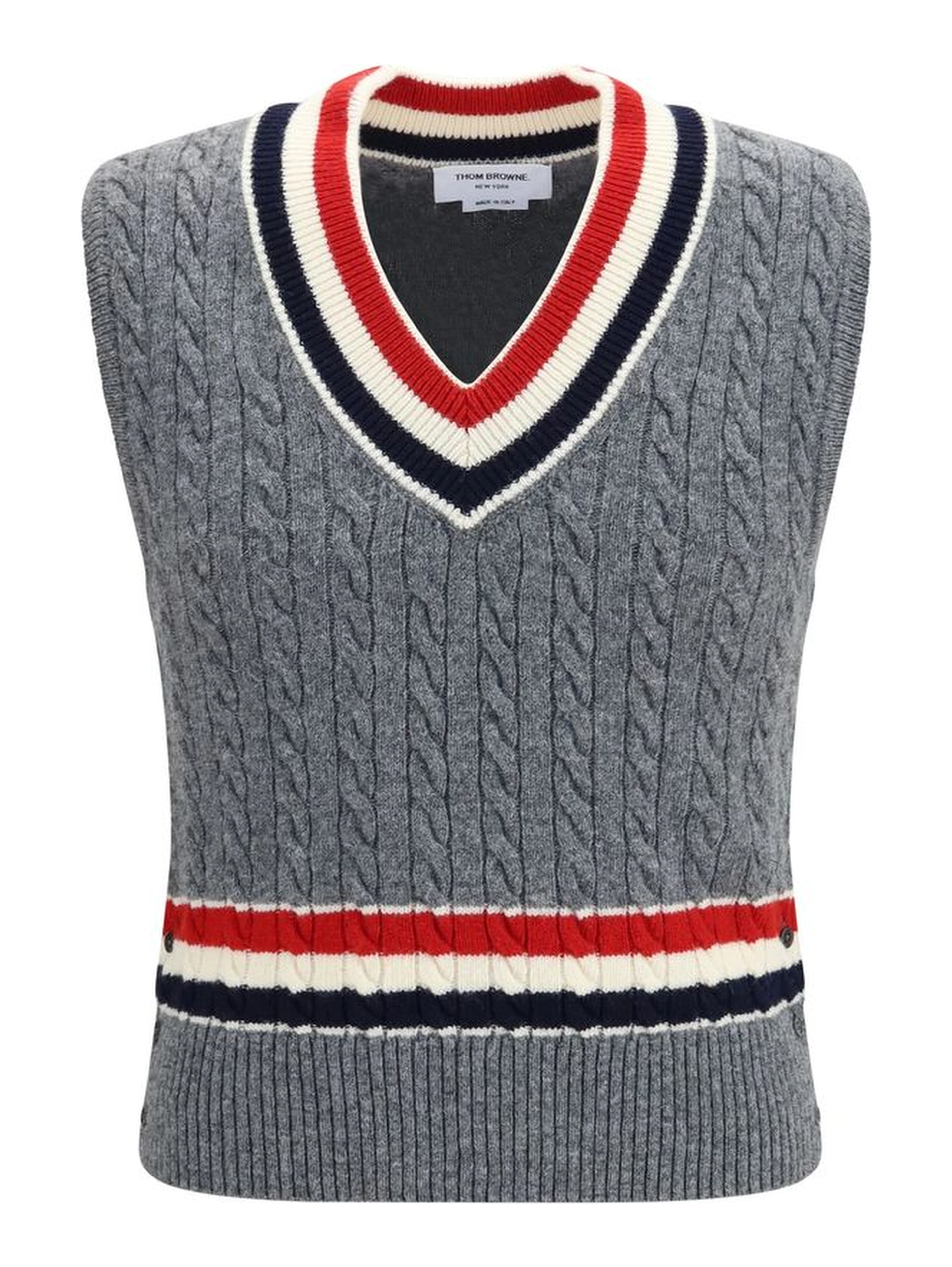 Gray Wool Oves Aries Sleeveles Sweater