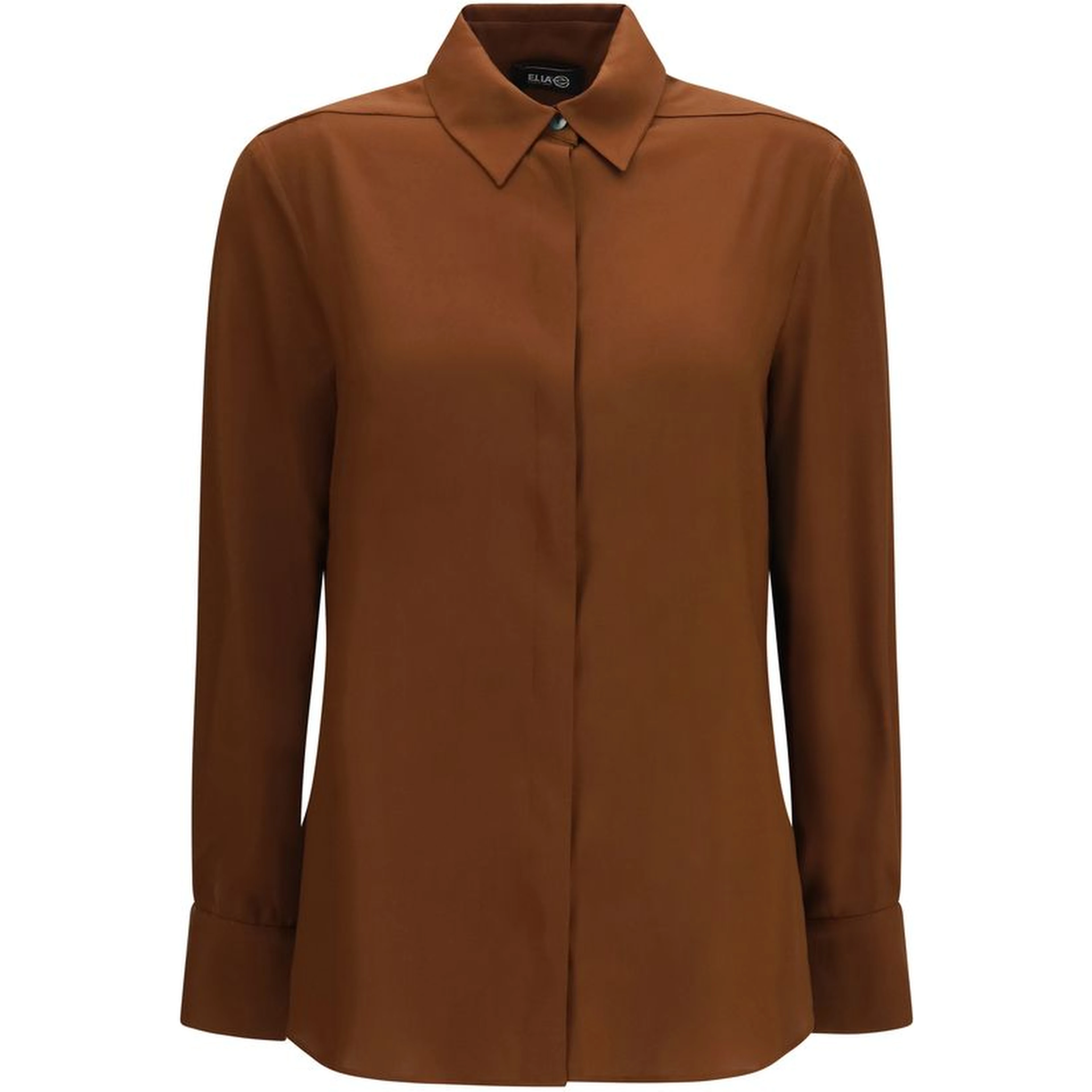 Brown Silk Blouse