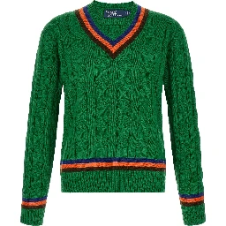 Bicolor Wool Cardigan