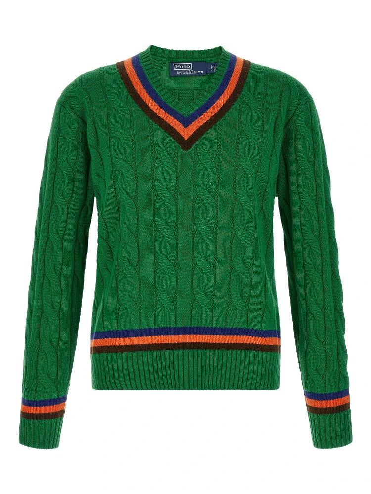 Bicolor Wool Cardigan