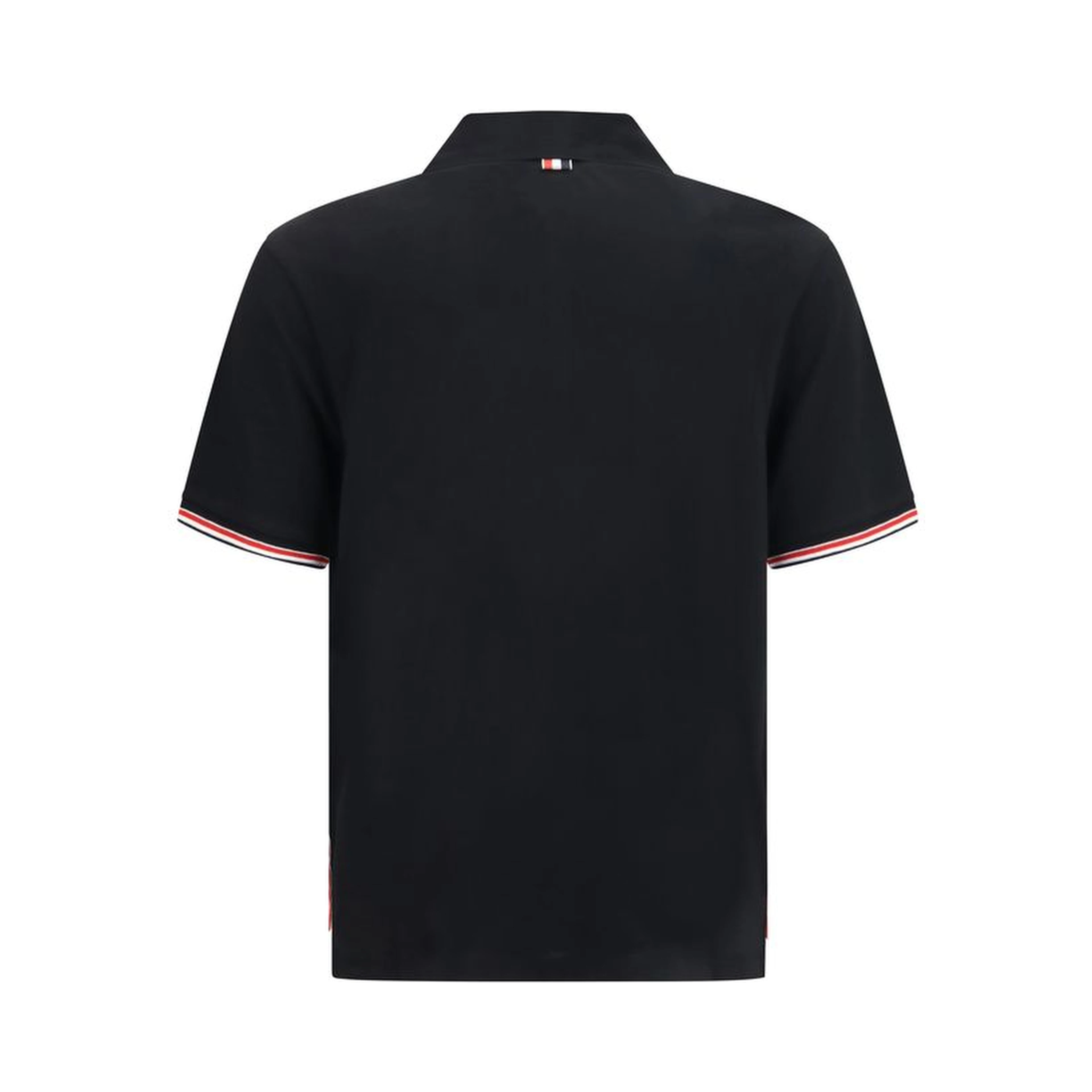 Black Cotton Polo Shirt