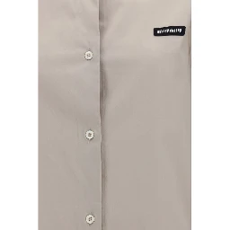 Gray Cotton Dress Shirt