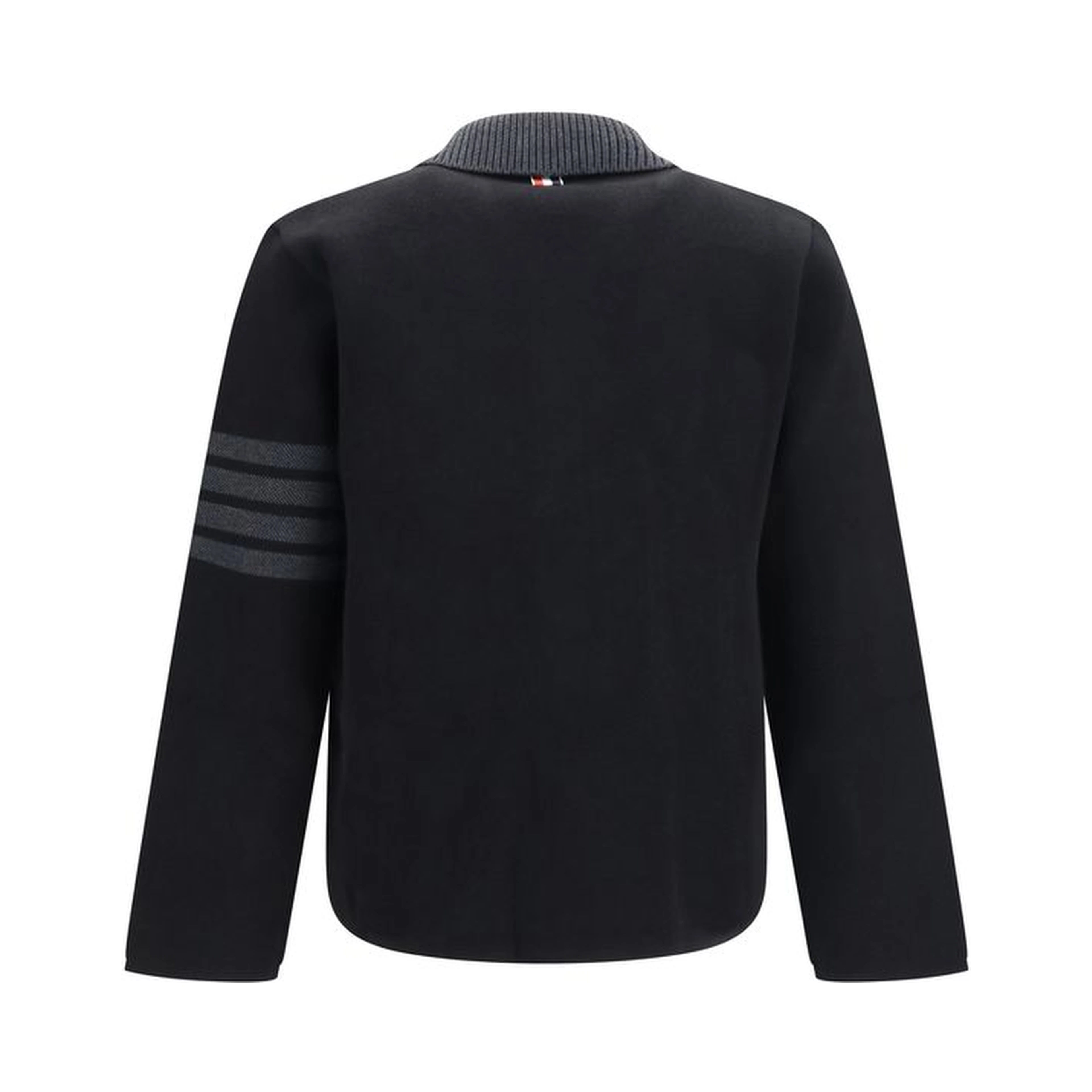Black Wool Oves Aries Biker Jacket