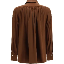 Brown Silk Blouse