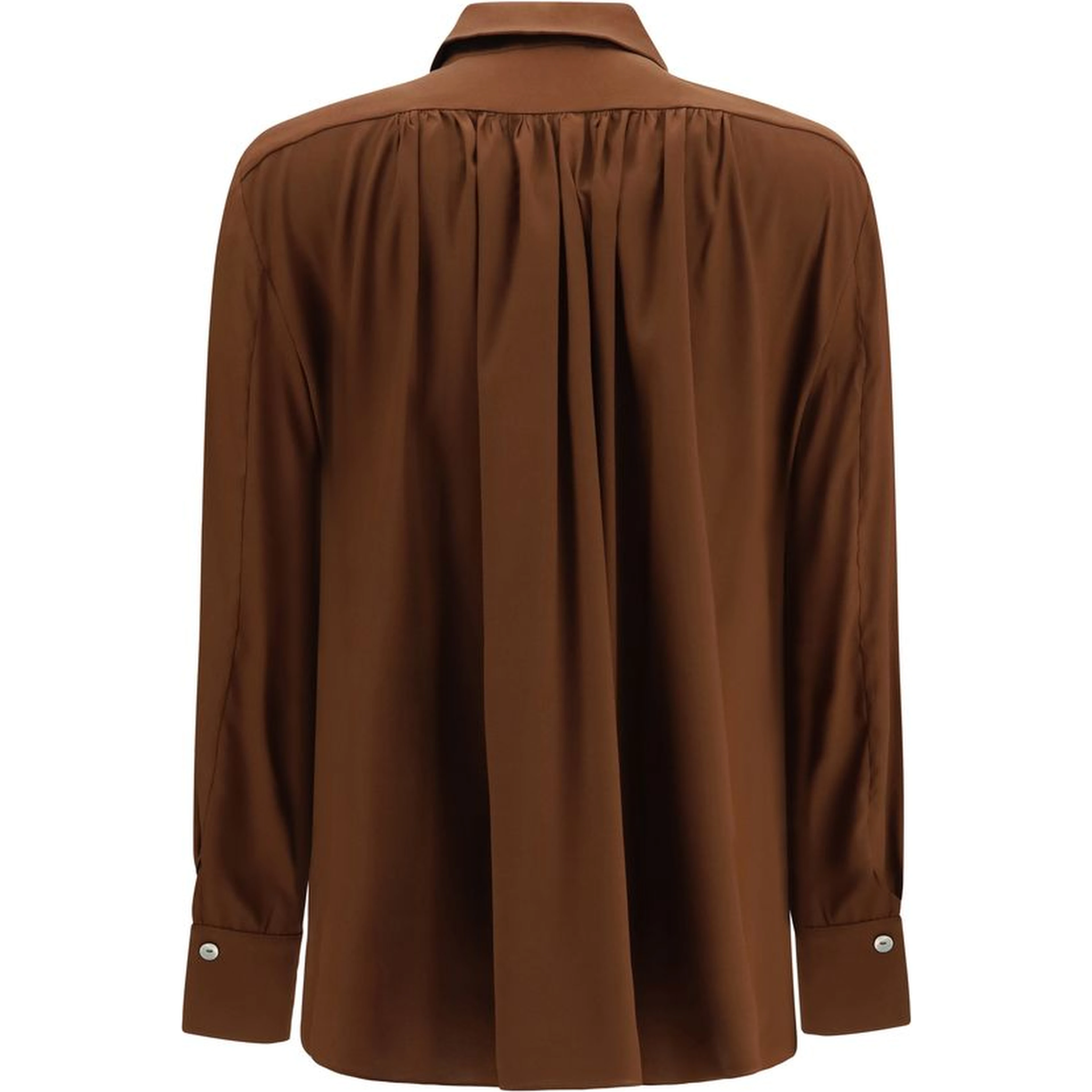 Brown Silk Blouse