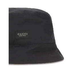 Black Cotton Bucket Hat