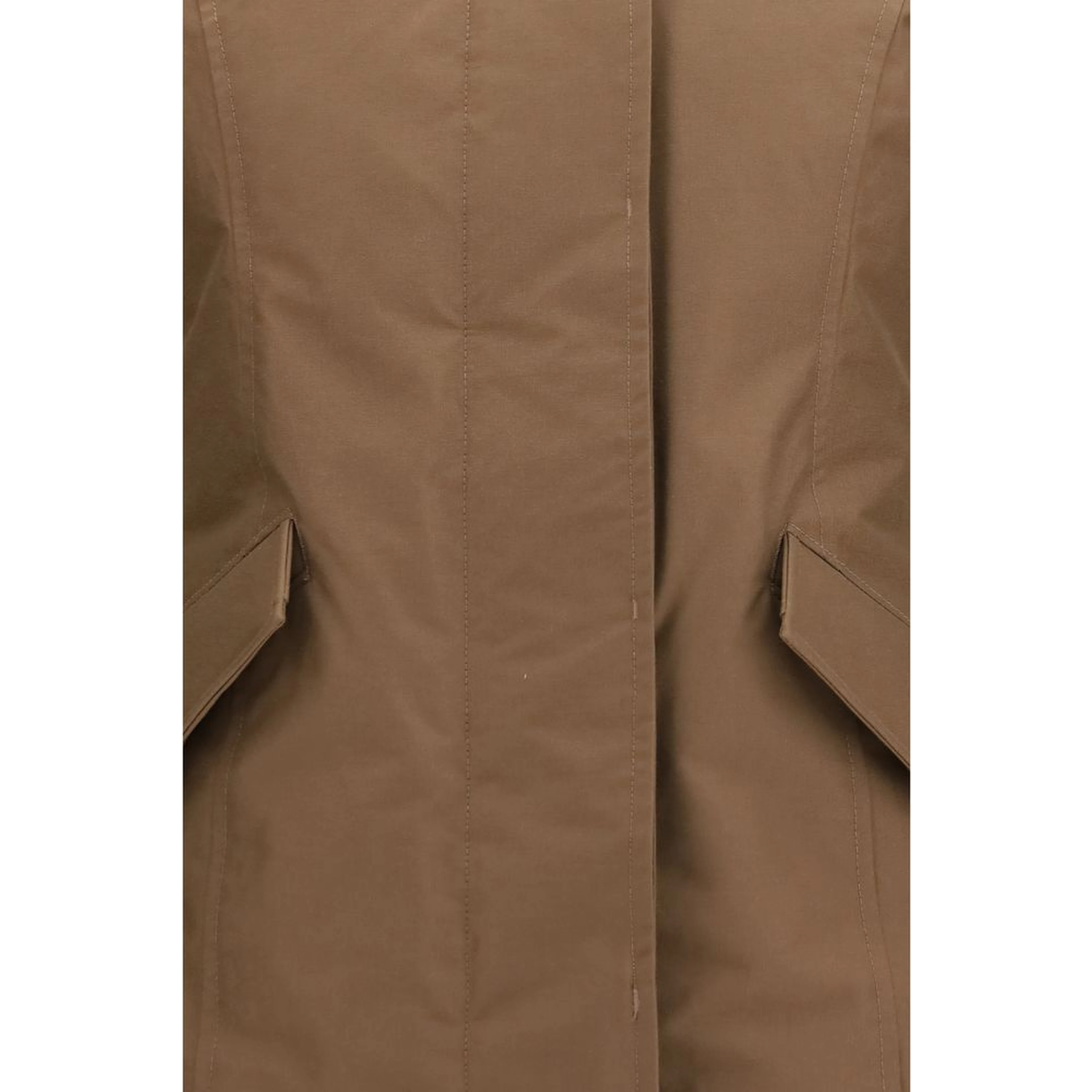 Brown Cotton Parka