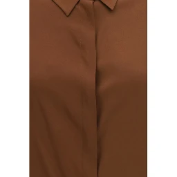 Brown Silk Blouse