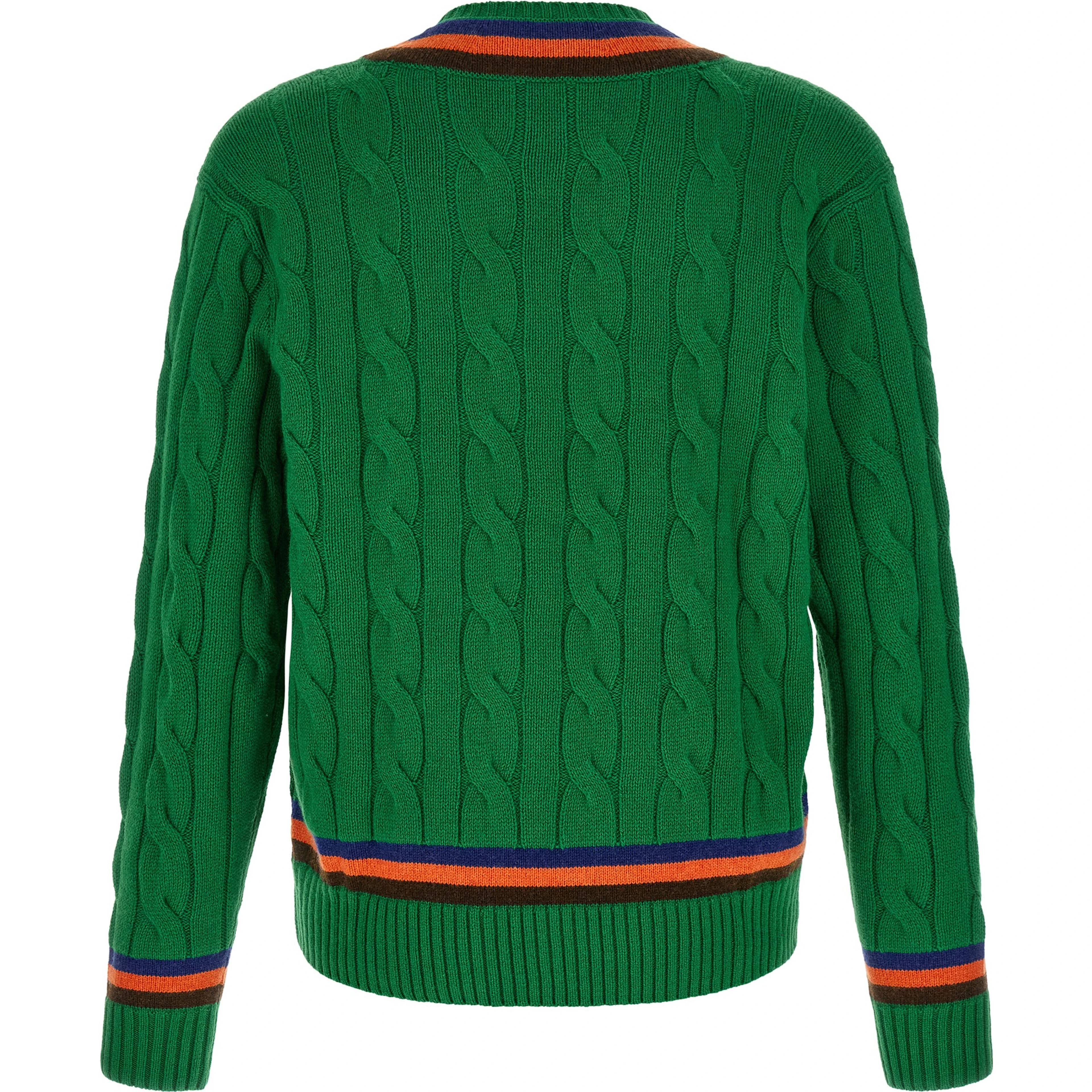 Bicolor Wool Cardigan