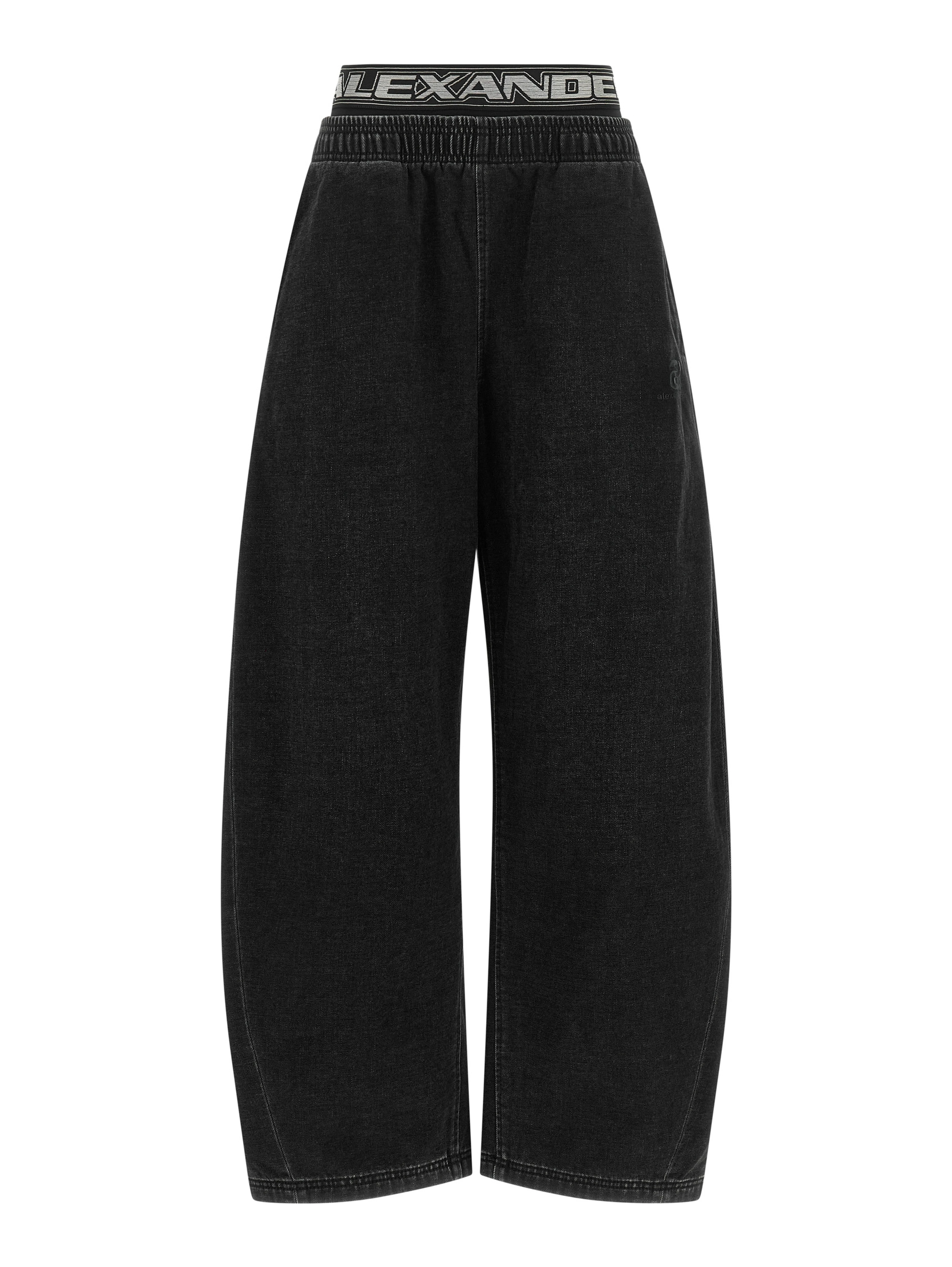 Black Cotton Relaxed Fit Jeans