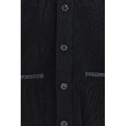 Black Wool Oves Aries Biker Jacket