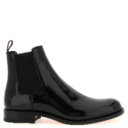 Black Calfskin Chelsea Boots