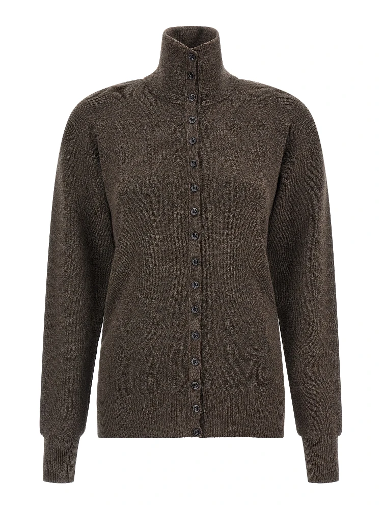 Brown Wool Cardigan