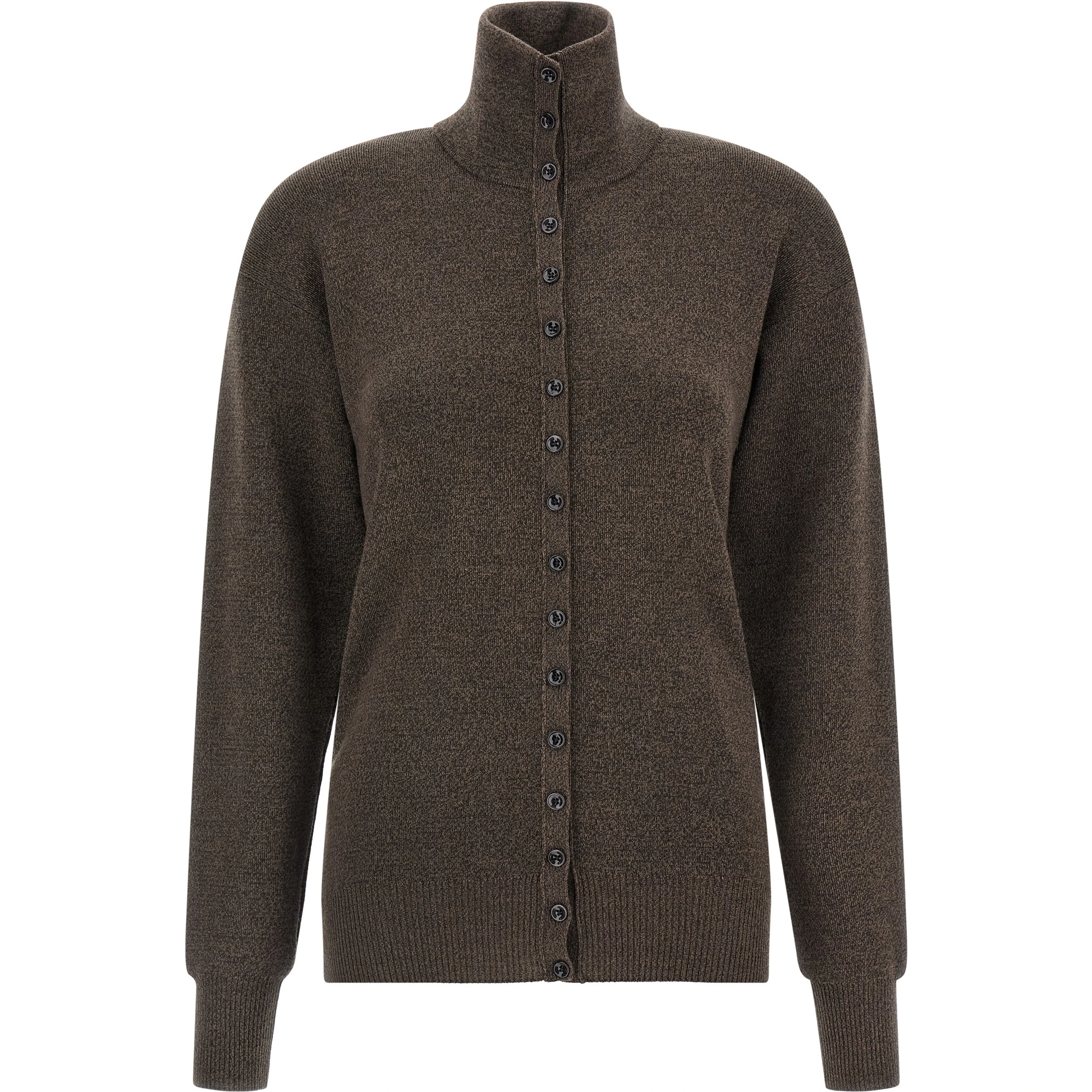 Brown Wool Cardigan