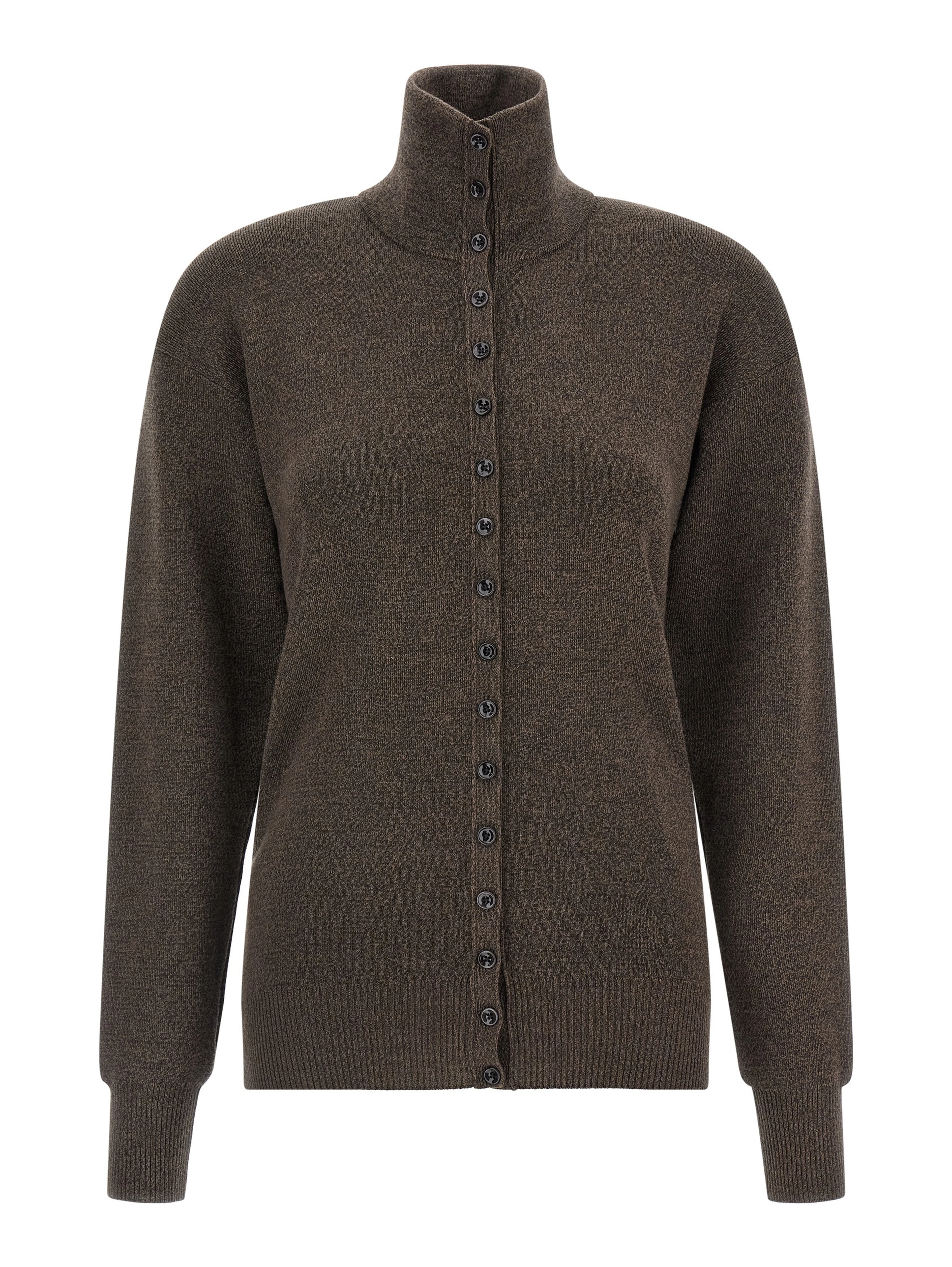 Brown Wool Cardigan