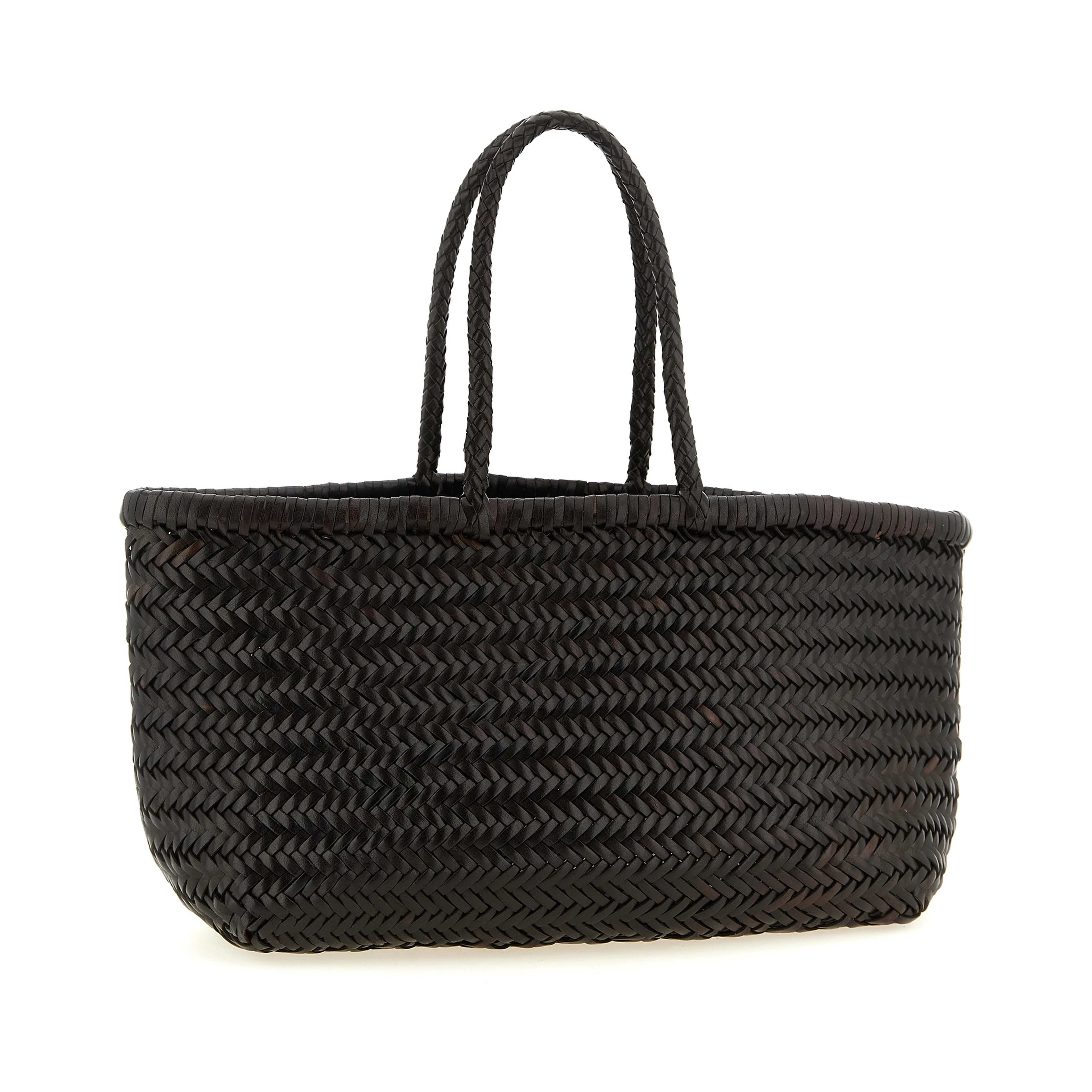 Brown Calfskin Shoulder Bag