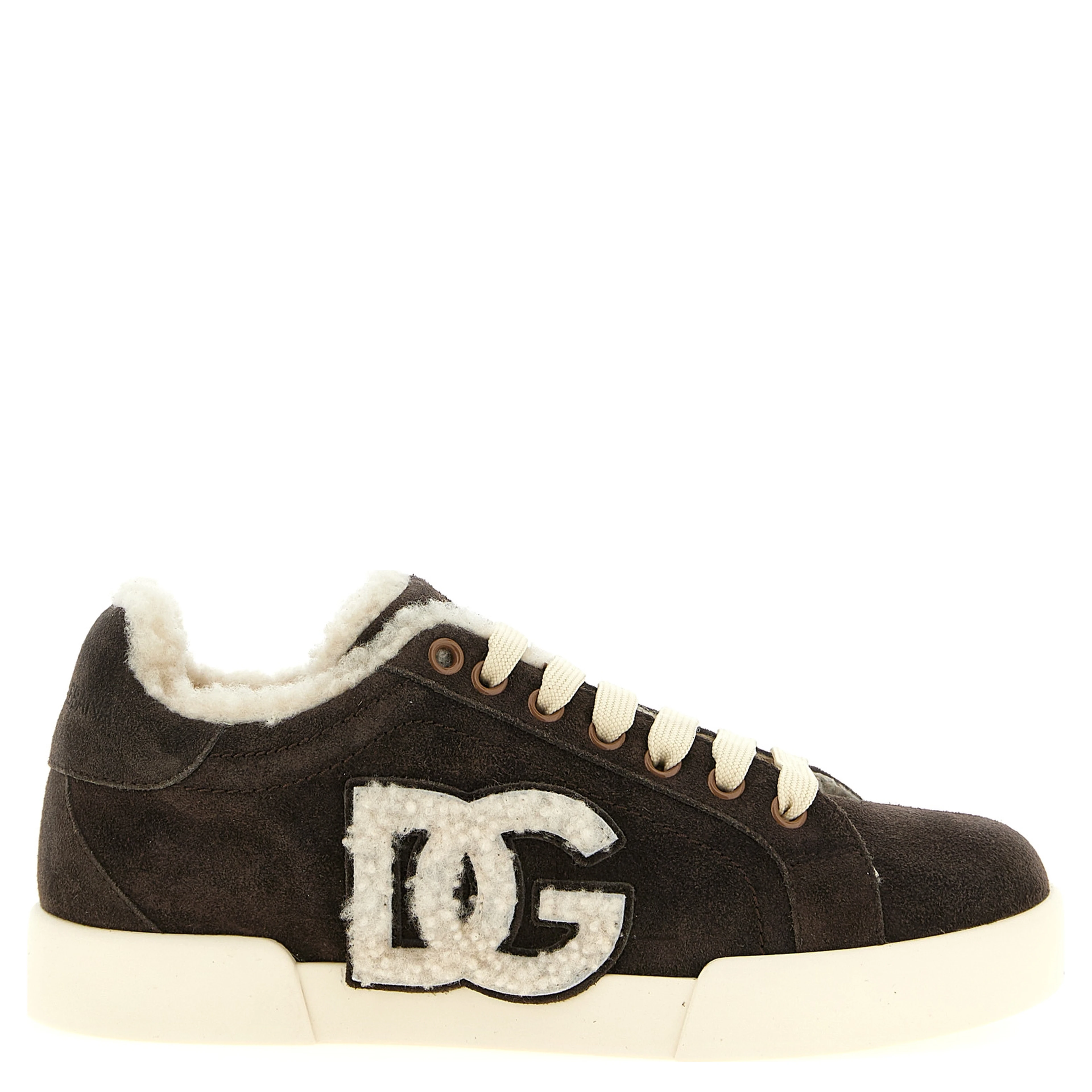 Brown Calfskin Low Top Sneakers