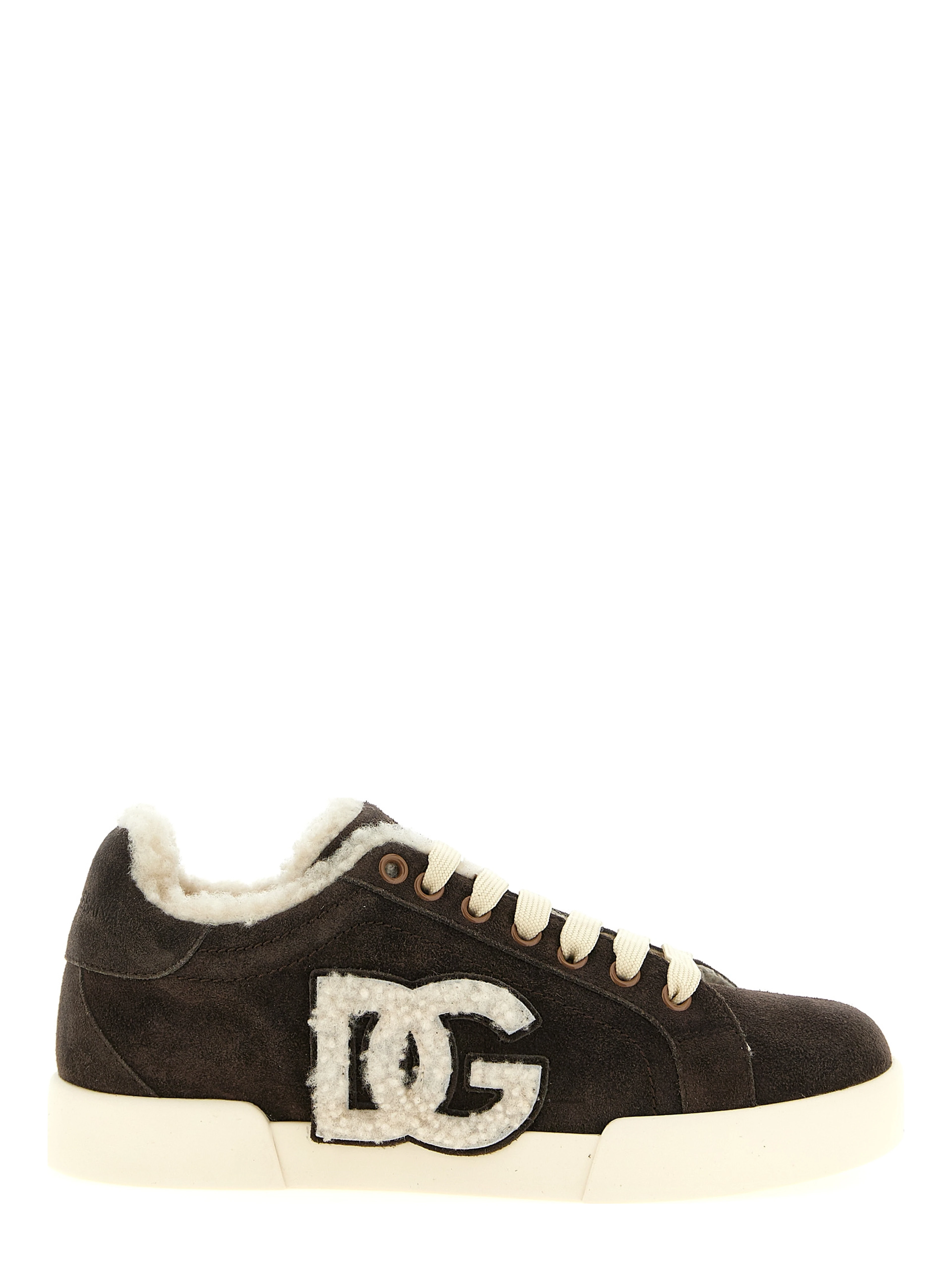 Brown Calfskin Low Top Sneakers