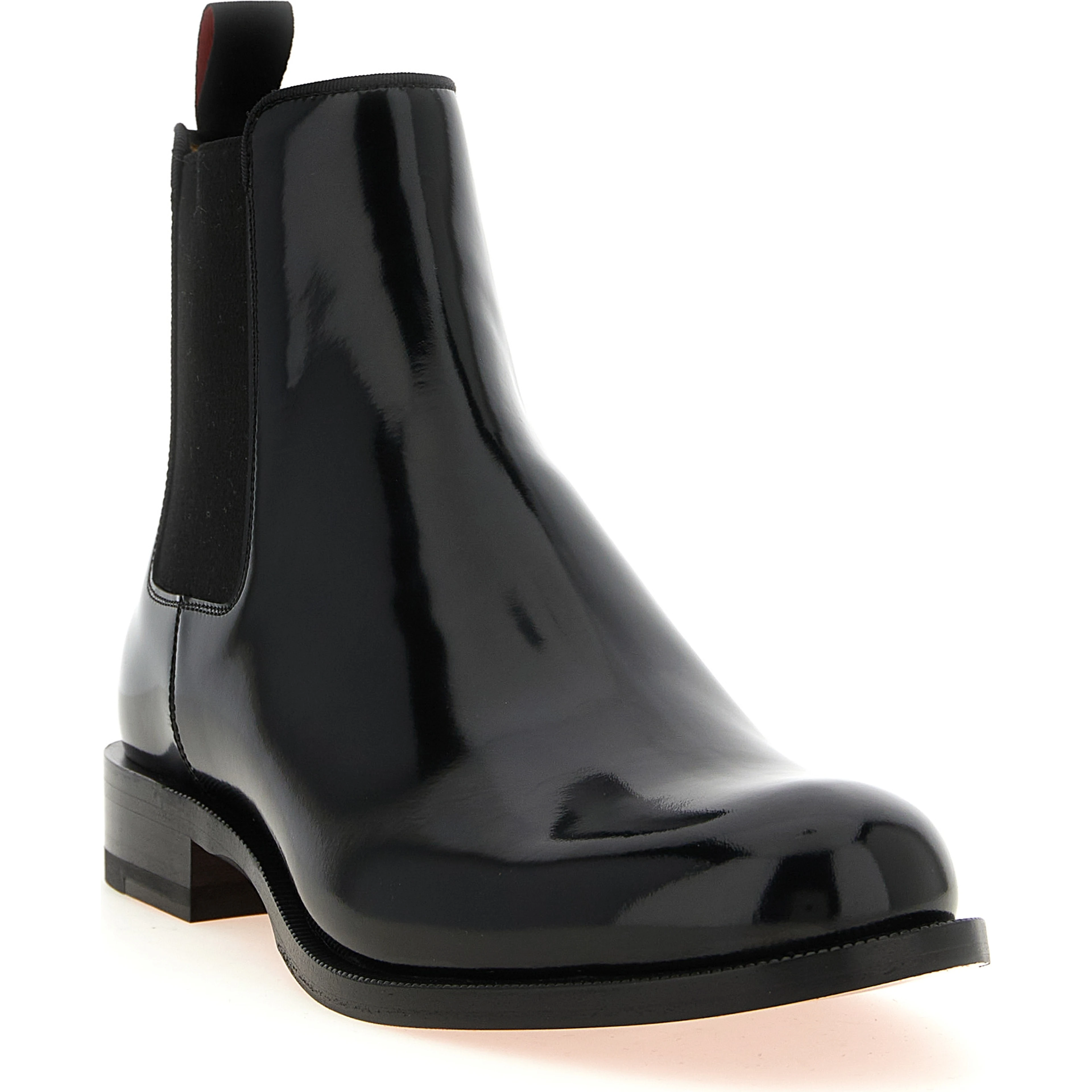 Black Calfskin Chelsea Boots