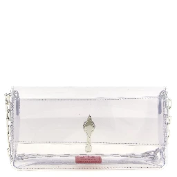 Silver Pvc Clutch Bag