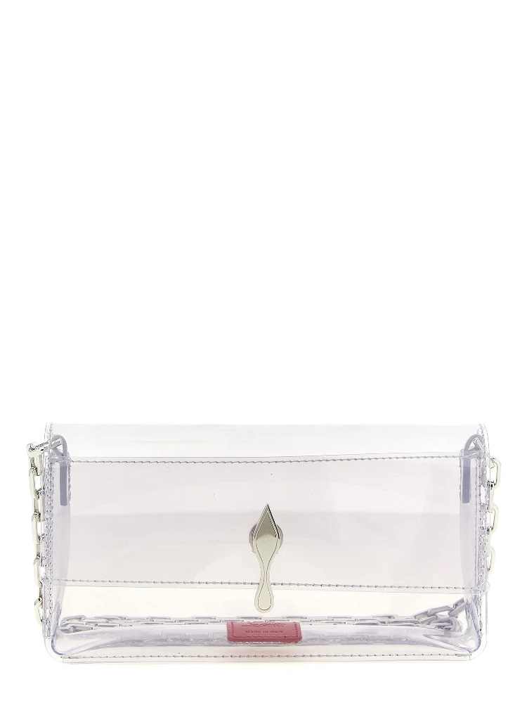 Silver Pvc Clutch Bag