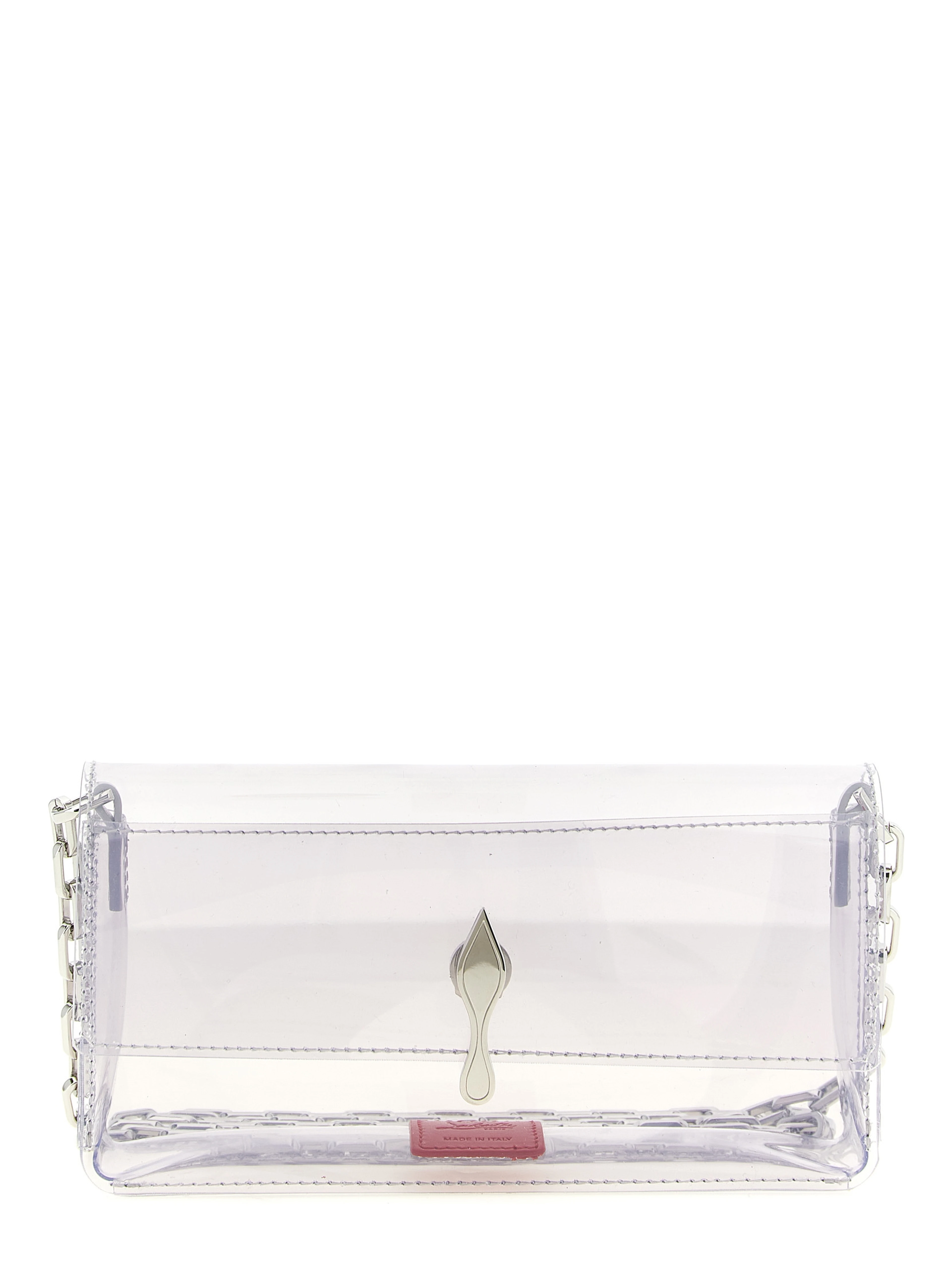 Silver Pvc Clutch Bag