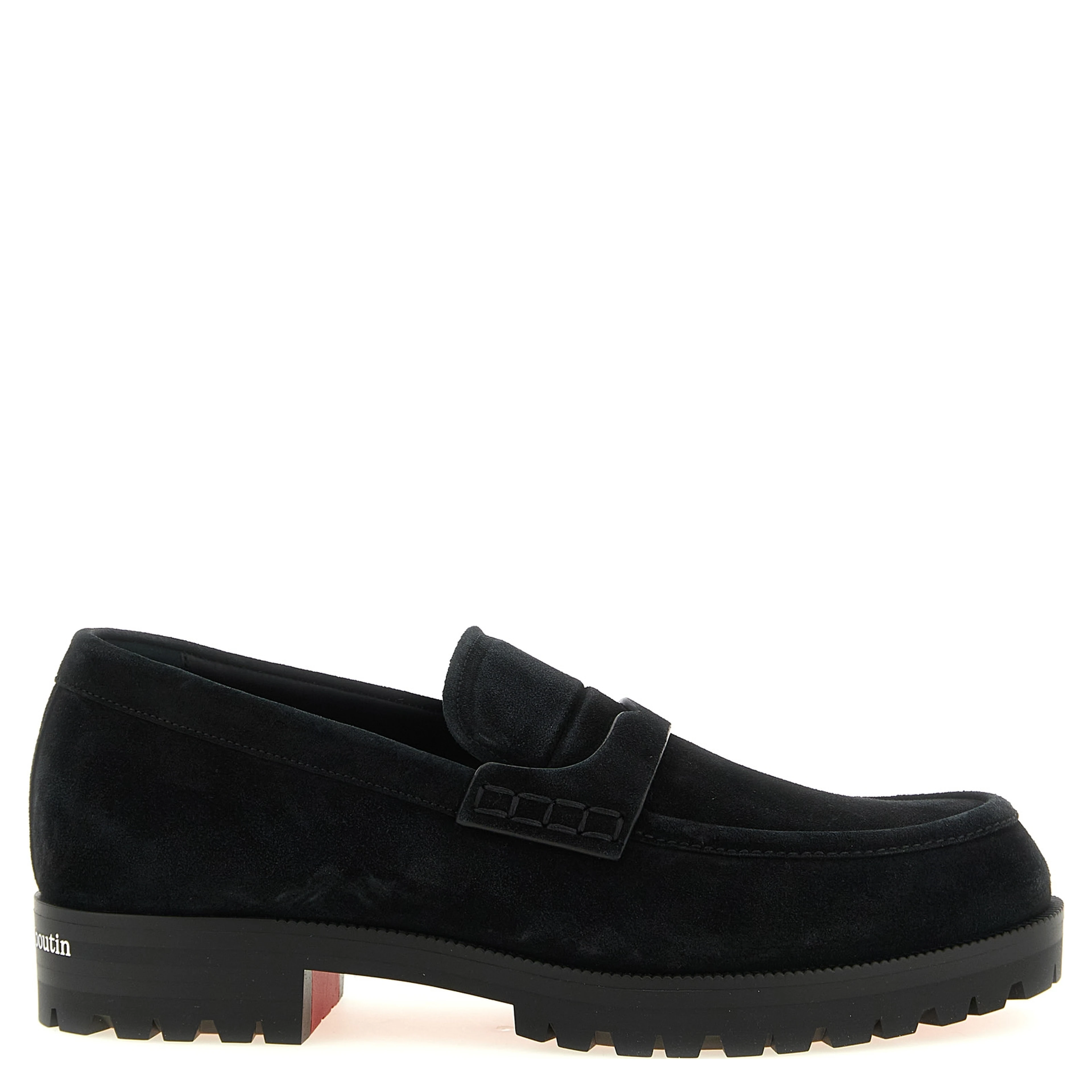 Black Calfskin Slip-On Loafers