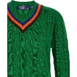 Bicolor Wool Cardigan