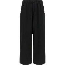 Black Wool Casual Pants