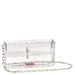 Silver Pvc Clutch Bag