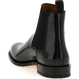 Black Calfskin Chelsea Boots
